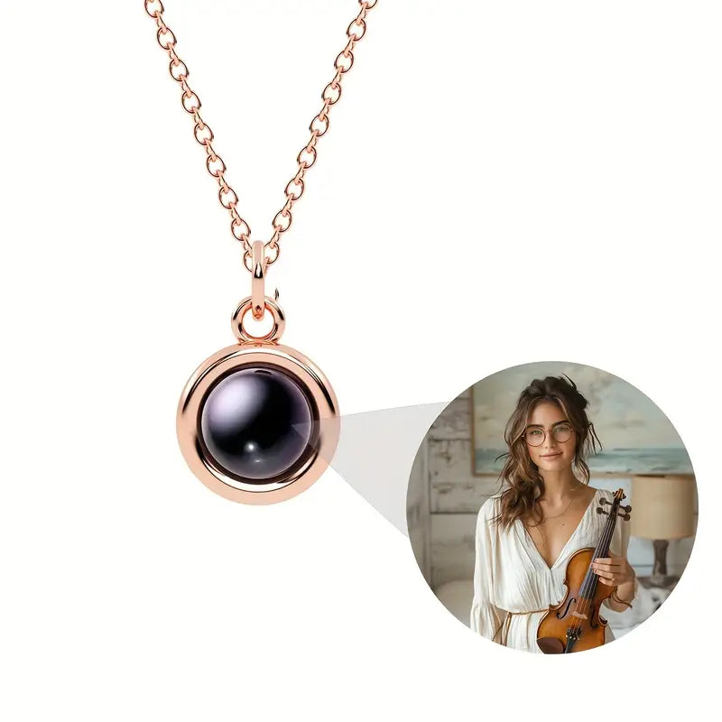 Collar de Proyección de Fotos Personalizado – Lujo y Elegancia en un Recuerdo Único