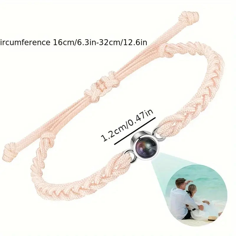 Pulsera cuerda tejida a mano personalizada