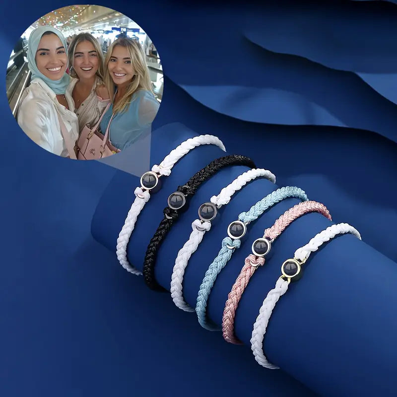 Pulsera cuerda tejida a mano personalizada