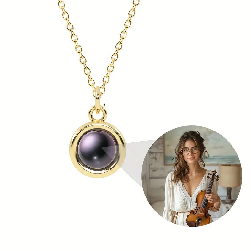 Collar de Proyección de Fotos Personalizado – Lujo y Elegancia en un Recuerdo Único
