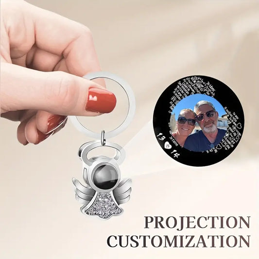 Llavero Personalizado con Foto, llamador de angeles