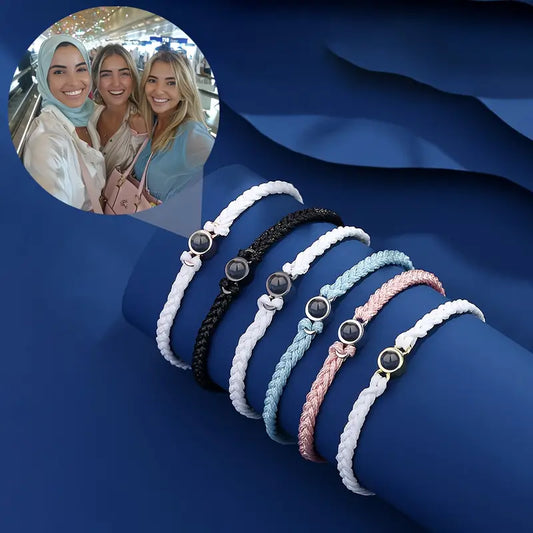 Pulsera cuerda tejida a mano personalizada